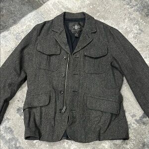 Men's Gray Wool Jacket